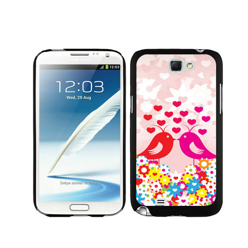 Valentine Birds Samsung Galaxy Note 2 Cases DRE - Click Image to Close